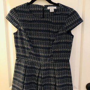 Liz Claiborne Cap Sleeve Pleated Dress
